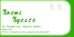 noemi nyeste business card